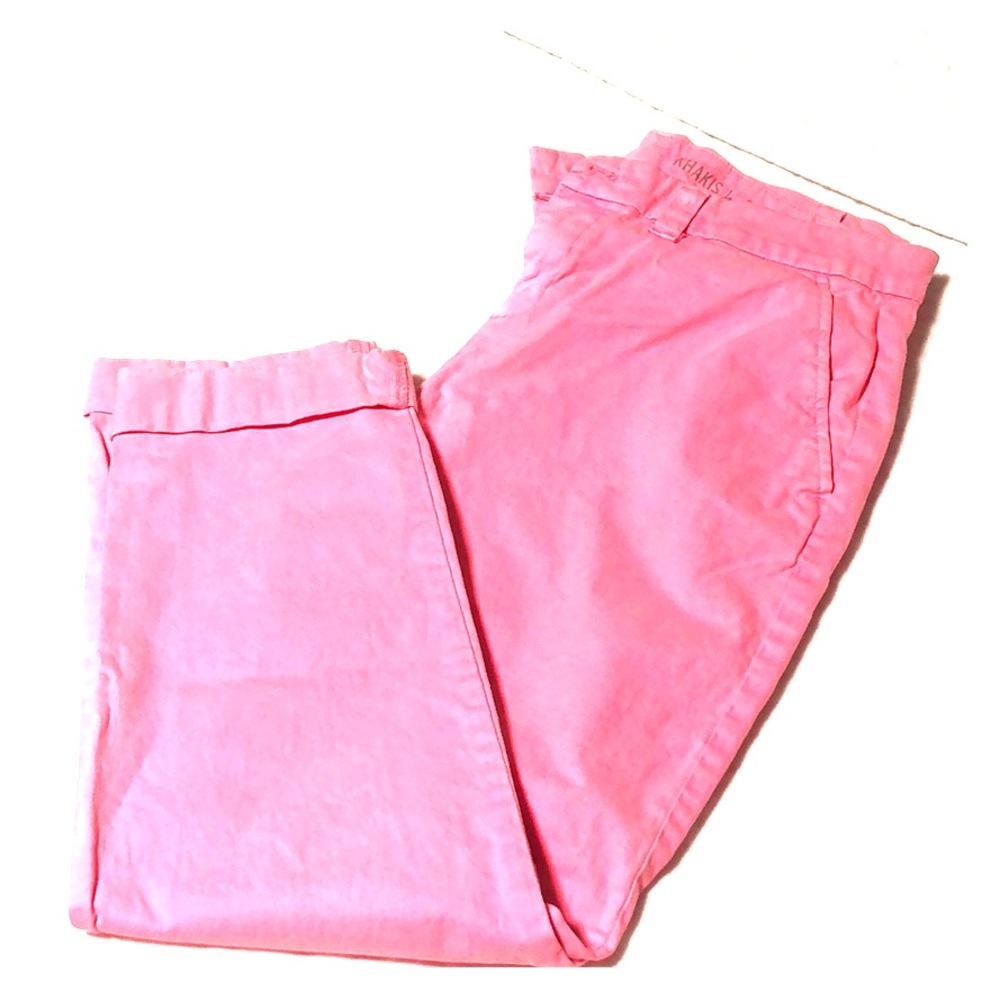 Broken-in straight khakis by Gap